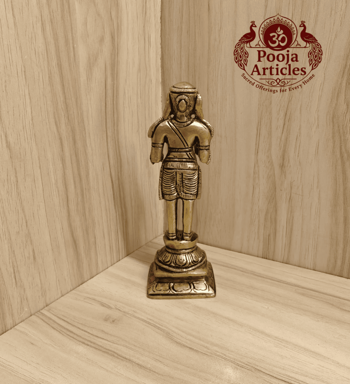 Buy Brass Nalvar Set 1.750 g, 5.7" – Premium Handcrafted Brass Naalvar Idols for Home Pooja, Bhakti & Spiritual Blessings