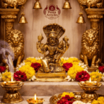 Buy Brass Narsimha Lakshmi Statue 300 g, 3" – Premium Handcrafted Narsimha Lakshmi Brass Idol for Protection, Prosperity & Vastu