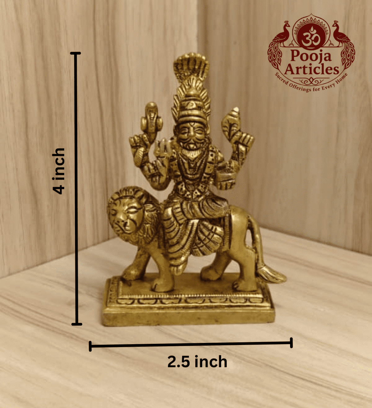 Buy Brass Pratyangira Devi Statue 330 g, 4.0" – Premium Brass Pratyangira Devi Idol for Protection, Vastu & Divine Energy
