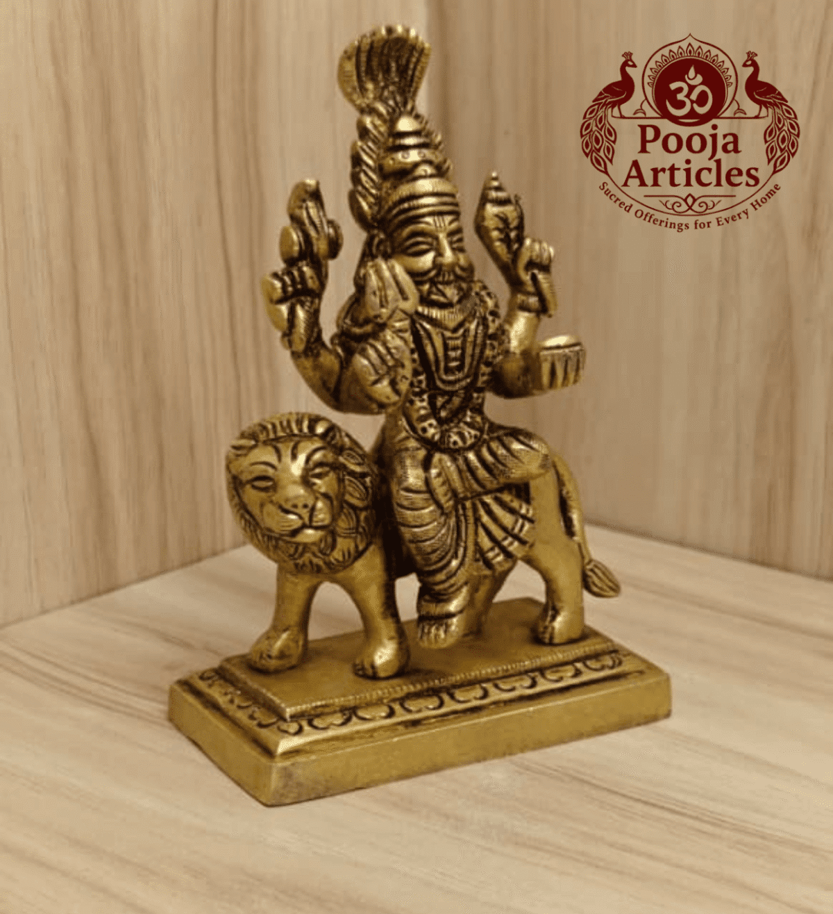 Buy Brass Pratyangira Devi Statue 560 g, 5" – Premium Brass Pratyangira Devi Idol for Protection & Powerful Spiritual Energy