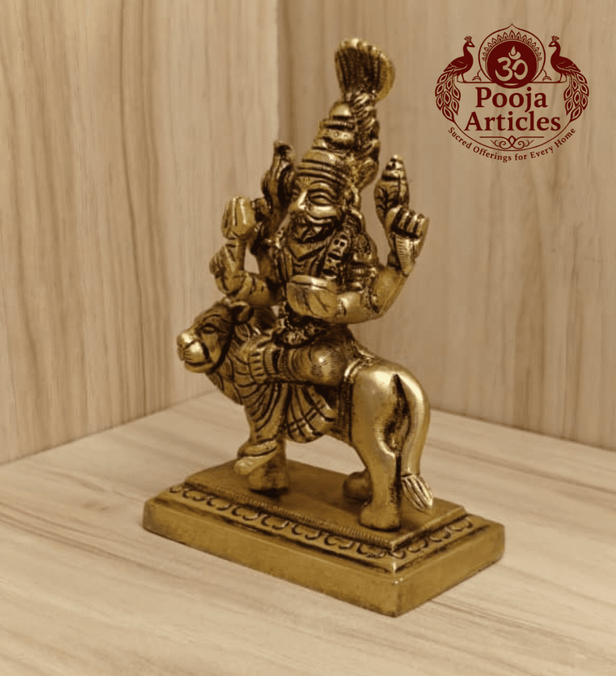 Buy Brass Pratyangira Devi Statue 560 g, 5" – Premium Brass Pratyangira Devi Idol for Protection & Powerful Spiritual Energy