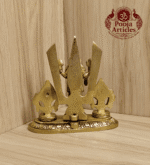 Buy Brass Shankh Chakra Stand with Perumal Idol 700 g, 4.7" for Divine Protection, Prosperity and Spiritual Energy