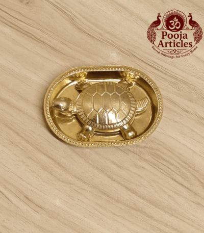 Buy Brass Vastu Tortoise with Plate 110 g, 3" for Wealth, Stability and Positive Energy