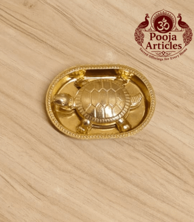 Buy Brass Vastu Tortoise with Plate 80 g, 2.7" for Wealth, Stability and Positive Energy