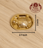 Buy Brass Vastu Tortoise with Plate 80 g, 2.7" for Wealth, Stability and Positive Energy