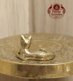 Buy Elegant Miniature Brass Cat Figurine 10 g, 0.5" for Home Decor, Positivity and Gifting