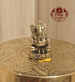 Buy Miniature Brass Ganesha Idol – 20 g, 1.1" Sacred Brass Ganesh Murti for Wisdom, Prosperity, and Auspicious Beginnings