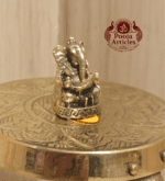 Buy Miniature Brass Ganesha Idol – 20 g, 1.1" Sacred Brass Ganesh Murti for Wisdom, Prosperity, and Auspicious Beginnings