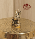 Buy Miniature Brass Ganesha Idol – 20 g, 1.1" Sacred Brass Ganesh Murti for Wisdom, Prosperity, and Auspicious Beginnings