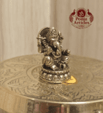 Buy Miniature Brass Ganesha Statue – 25 g, 1.1" Sacred Brass Murti for Wisdom, Prosperity, & Auspicious Beginnings