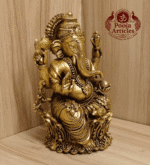 Buy Premium Brass Ganesh Statue 500 g, 5" for Home Pooja, Auspicious Beginnings and Prosperity