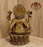 Buy Premium Brass Ganesh Statue 500 g, 5" for Home Pooja, Auspicious Beginnings and Prosperity