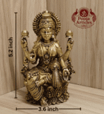 Buy Premium Brass Lakshmi Statue 460 g, 5.2" for Home Pooja, Wealth and Prosperity
