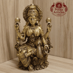 Buy Premium Brass Lakshmi Statue 460 g, 5.2" for Home Pooja, Wealth and Prosperity
