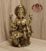 Buy Premium Brass Lakshmi Statue 460 g, 5.2" for Home Pooja, Wealth and Prosperity