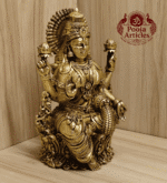 Buy Premium Brass Lakshmi Statue 460 g, 5.2" for Home Pooja, Wealth and Prosperity