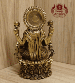Buy Premium Brass Lakshmi Statue 460 g, 5.2" for Home Pooja, Wealth and Prosperity