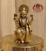 Buy Premium Brass Lord Lakshmi Statue 60 g, 2.6" for Pooja, Home & Prosperity