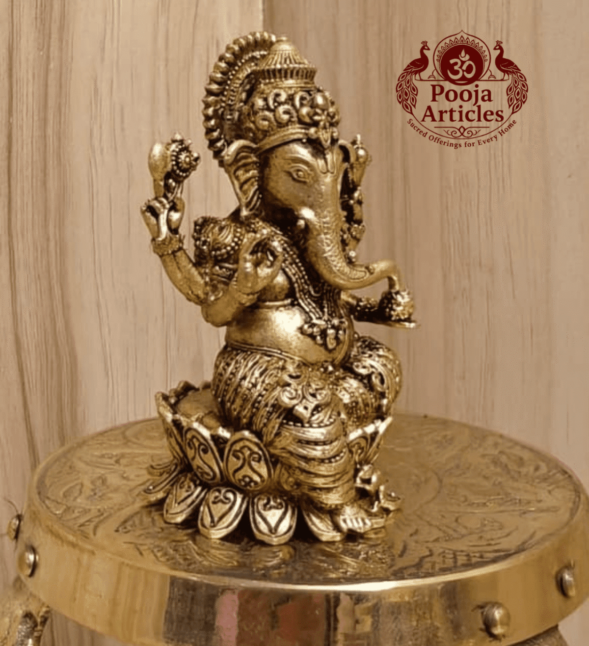 Buy Premium Brass Lord Vinayagar Statue 60 g, 2.6" for Pooja, Home Temple and Auspicious Beginnings
