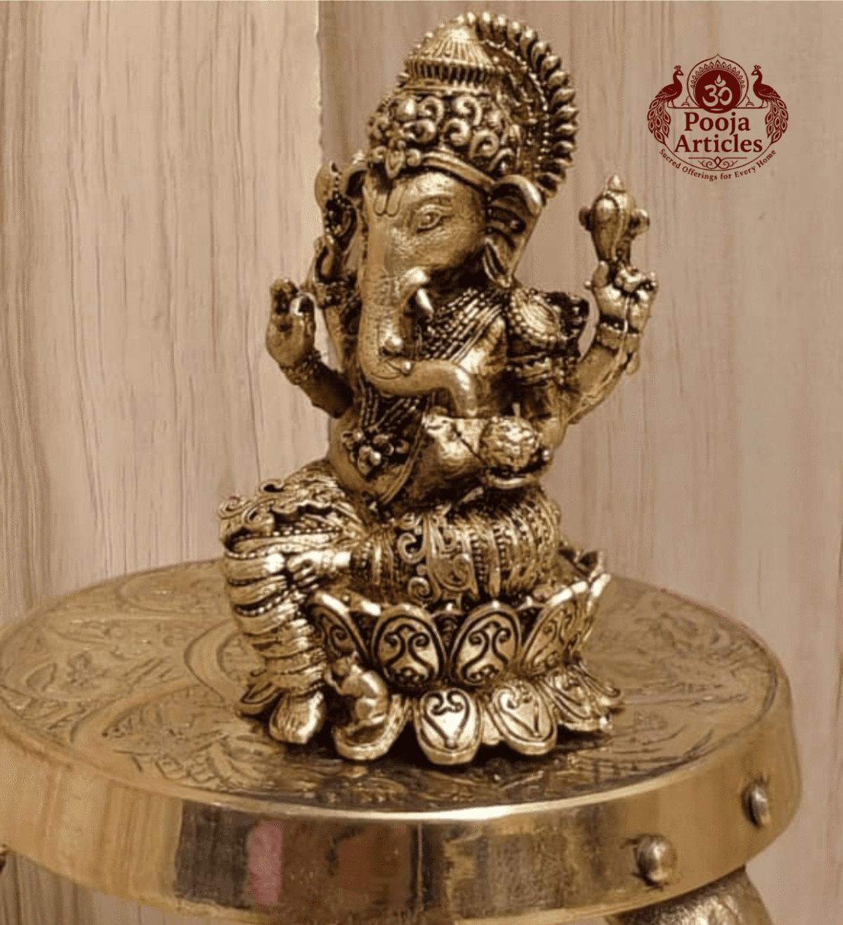 Buy Premium Brass Lord Vinayagar Statue 60 g, 2.6" for Pooja, Home Temple and Auspicious Beginnings