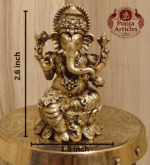 Buy Premium Brass Lord Vinayagar Statue 60 g, 2.6" for Pooja, Home Temple and Auspicious Beginnings