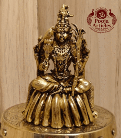 Buy Premium Brass Rajarajeshwari Statue 90 g, 3" for Home Pooja, Shakti Worship and Spiritual Power