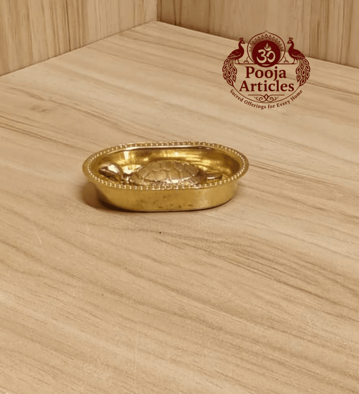 Buy Pure Brass Vastu Tortoise with Plate 40 g, 2.1" for Wealth, Stability and Positive Energy