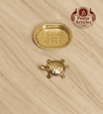 Buy Pure Brass Vastu Tortoise with Plate 40 g, 2.1" for Wealth, Stability and Positive Energy