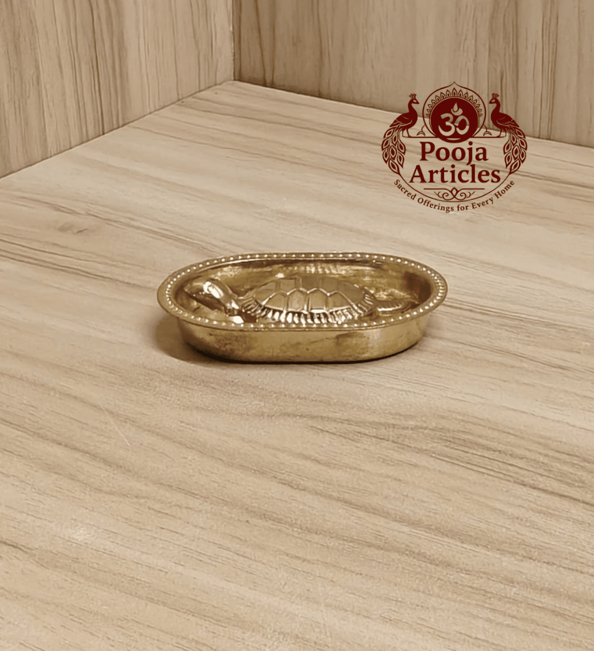 Buy Pure Brass Vastu Tortoise with Plate 50 g, 2.4" for Wealth, Stability and Positive Energy at Home