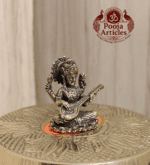 Buy Miniature Brass Saraswati Statue 20g, 1.2" – Divine Brass Saraswati Idol for Education