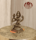 Buy Miniature Brass Mariamman Statue 30g, 1.5" – Sacred Brass Mariamman Statue for Protection