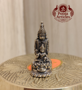 Buy Miniature Brass Hanuman with Lakshmi Statue 25g, 1.2" – Divine Prosperity Idol for Pooja