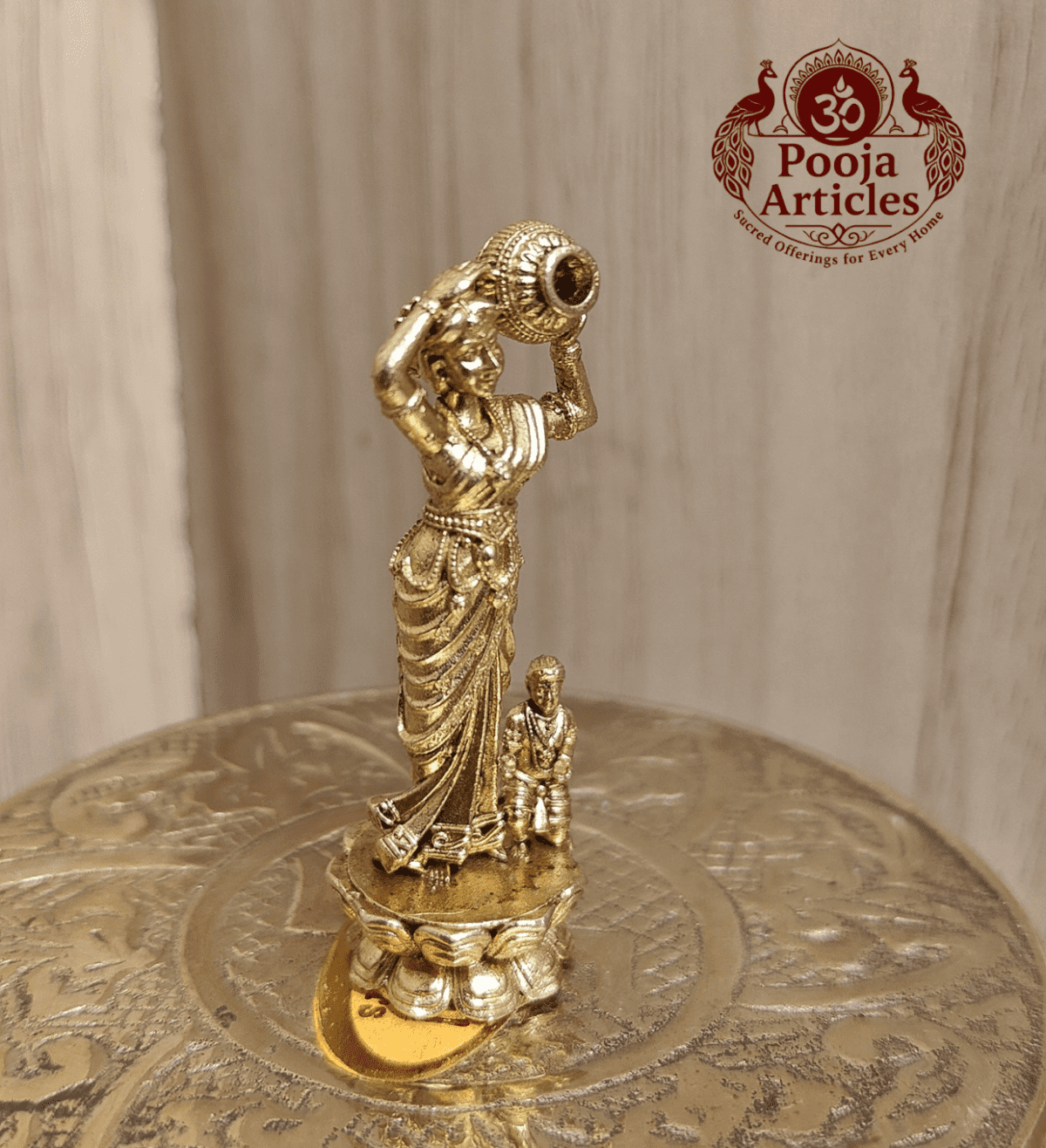 Buy Panchaloha Lady Figurine Statue 30g, 2" – Sacred Lady Figurine Statue for Spiritual Decor