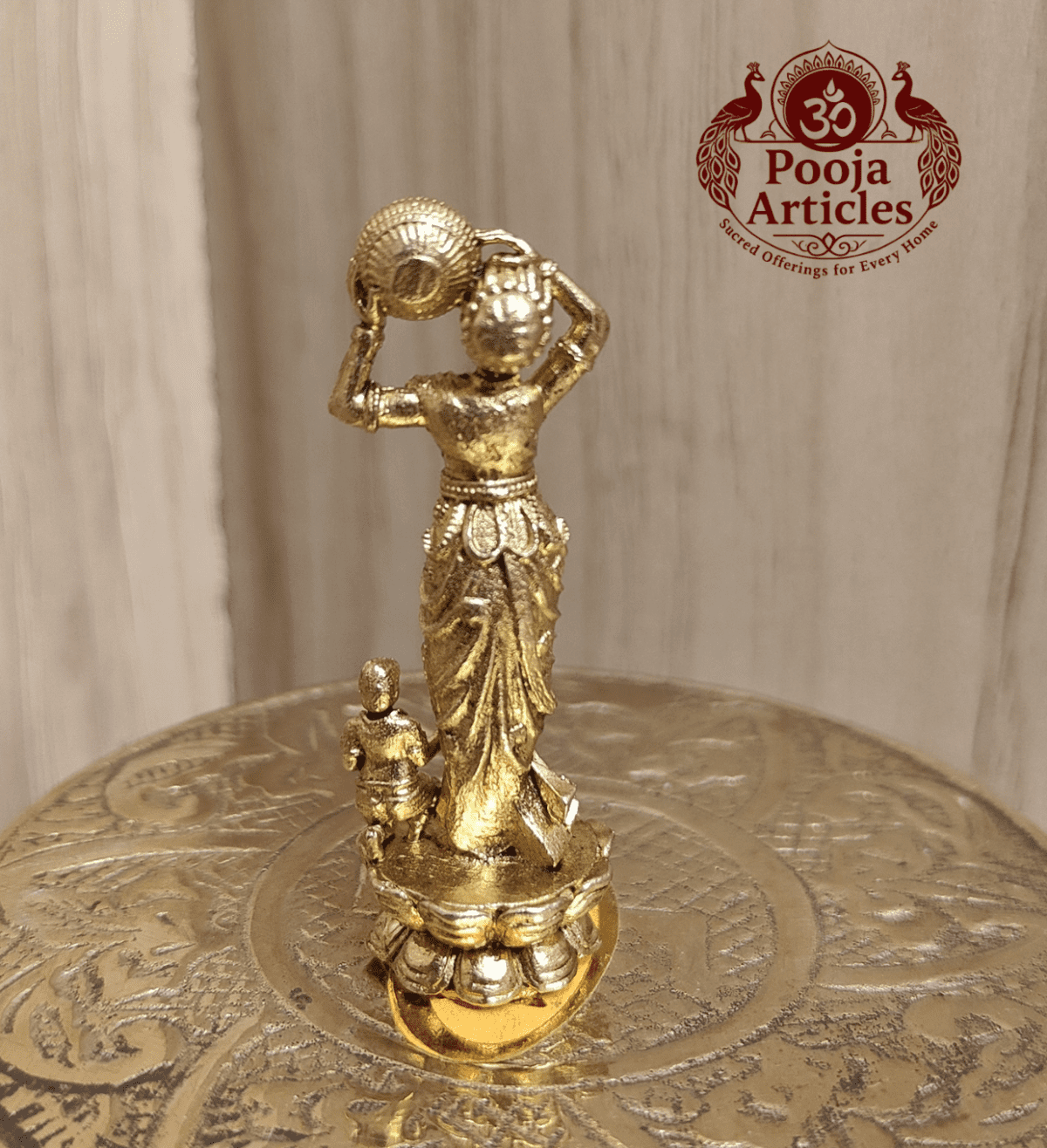 Buy Panchaloha Lady Figurine Statue 30g, 2" – Sacred Lady Figurine Statue for Spiritual Decor