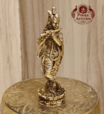 Buy Premium Brass Krishna Idol 40g, 3" – Small Krishna Statue for Home Pooja & Divine Blessings