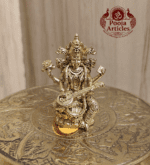 Buy Panchaloha Saraswati Idol 30g, 1.5" – Sacred Brass Panjalogam Saraswati Statue for Education