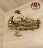 Buy Brass Padmanabha Swamy Statue 1.9Kg, 5.2" – Premium Brass Vishnu Reclining Idol for Home & Spiritual Decor