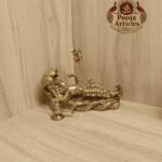 Buy Brass Padmanabha Swamy Statue 1.9Kg, 5.2" – Premium Brass Vishnu Reclining Idol for Home & Spiritual Decor