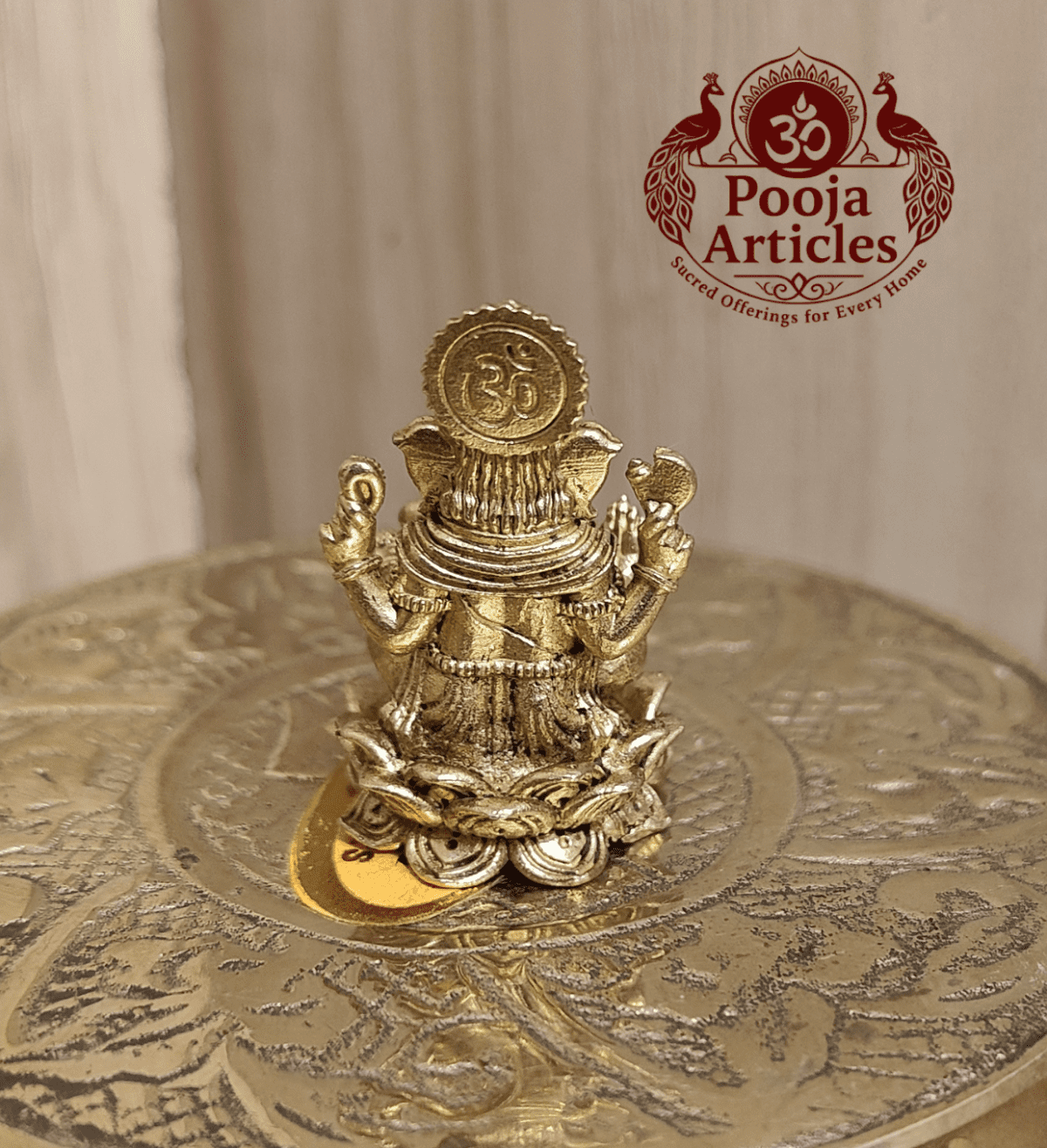 Buy Panjalogam Ganesha Statue 20g, 1.2" – Sacred Panjalogam Ganesha Idol for Home Temple