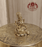 Buy Panchaloha Lakshmi Idol 25g, 1.2" – Pure Panjalogam Lakshmi Statue for Wealth