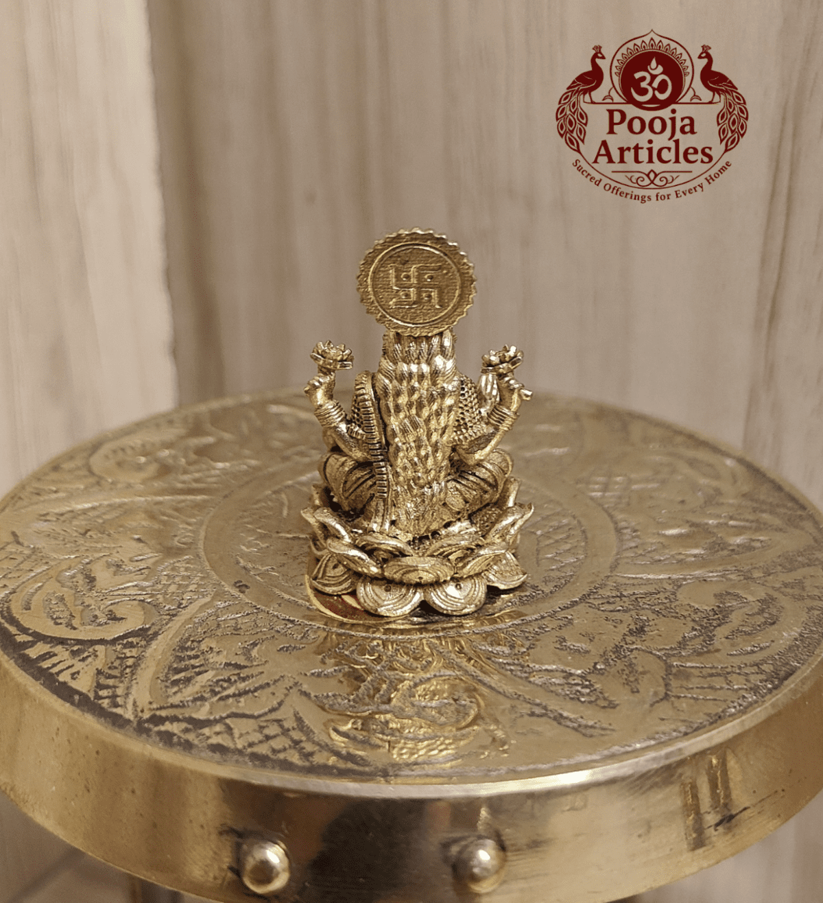 Buy Panchaloha Lakshmi Idol 25g, 1.2" – Pure Panjalogam Lakshmi Statue for Wealth