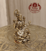 Buy Panchaloha Saraswati Idol 25g, 1.2" – Pure Panjalogam Saraswati Statue for Wisdom