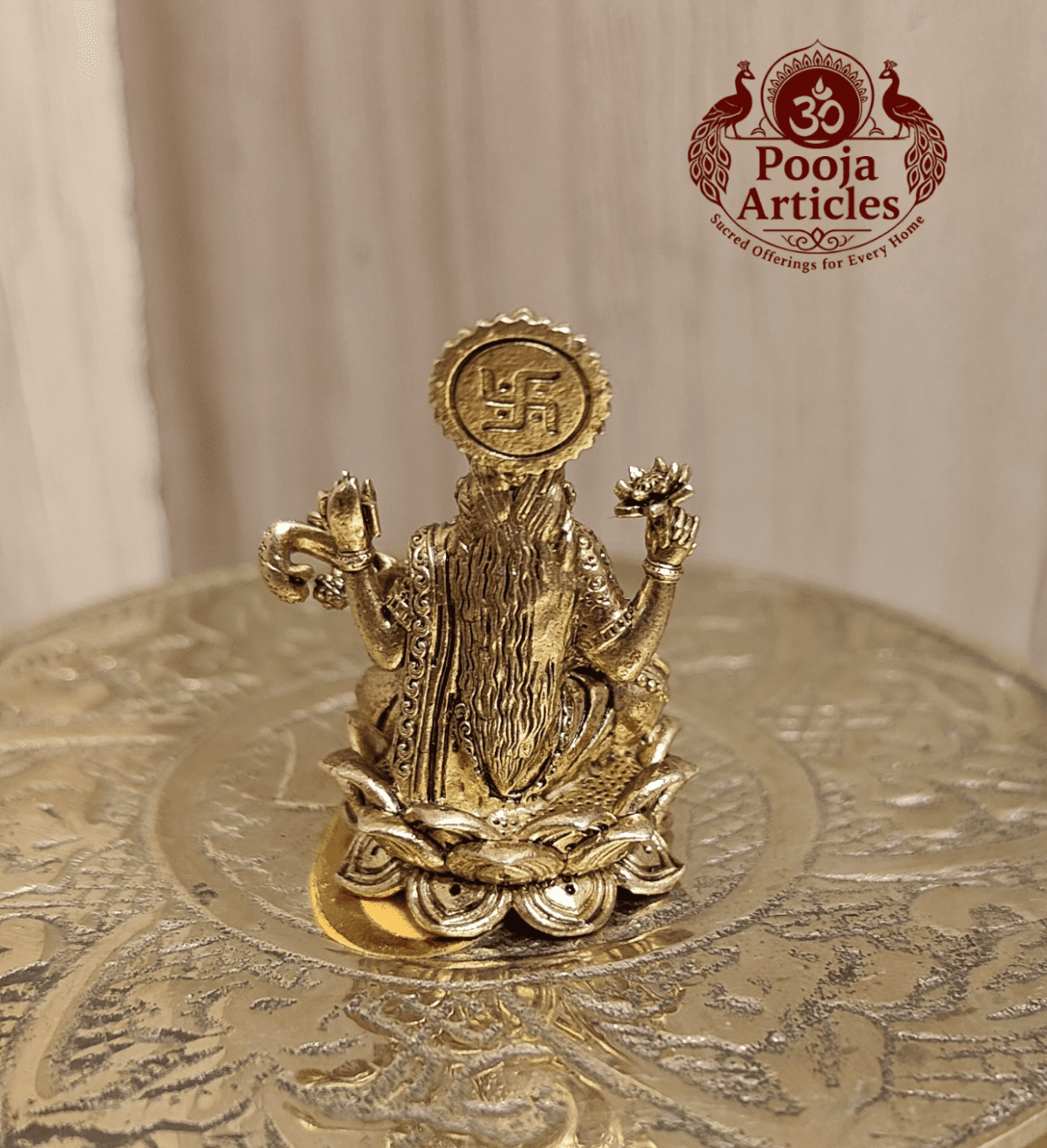 Buy Panchaloha Saraswati Idol 25g, 1.2" – Pure Panjalogam Saraswati Statue for Wisdom