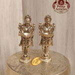 Buy Panchaloha Paavai Vilakku 60g, 2.2" – Divine Panjalogam Paavai Vilakku Statue for Home Pooja