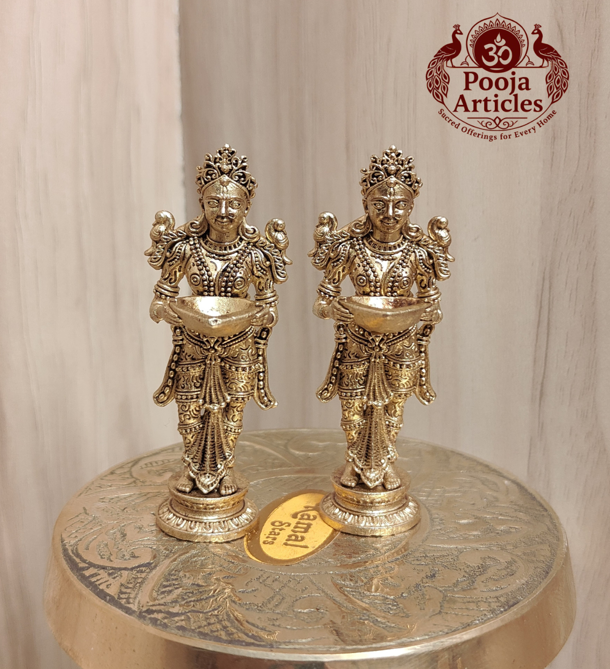 Buy Panchaloha Paavai Vilakku 60g, 2.2" – Divine Panjalogam Paavai Vilakku Statue for Home Pooja Buy Panchaloha Paavai Vilakku 60g, 2.2" – Divine Panjalogam Paavai Vilakku Statue for Home Pooja