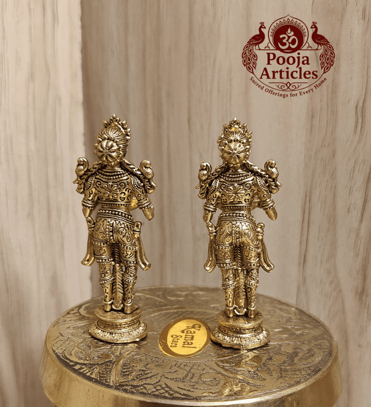 Buy Panchaloha Paavai Vilakku 60g, 2.2" – Divine Panjalogam Paavai Vilakku Statue for Home Pooja