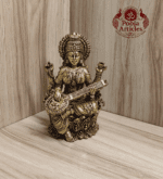 Buy Premium Brass Saraswati Idol 480g, 5" – Pure Brass Saraswati Statue for Home Temple & Wisdom