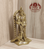 Buy Malaysia Murugan Brass Idol 1.2Kg, 7" – Divine Brass Murugan Idol for Home Temple & Pooja