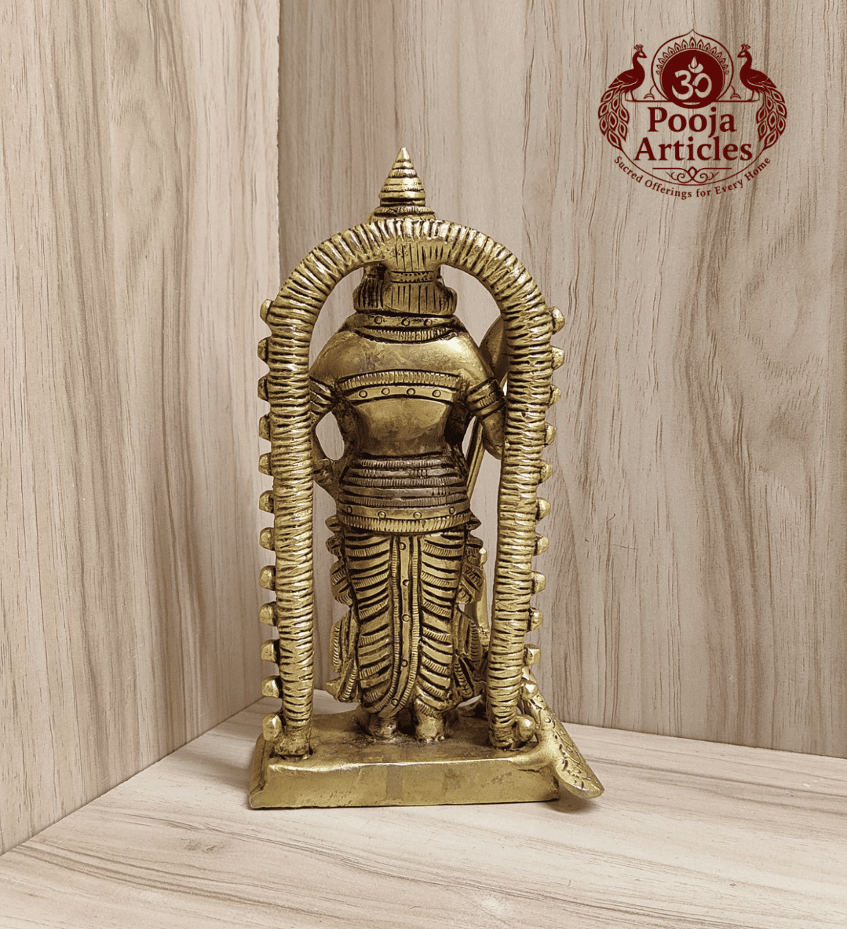 Buy Malaysia Murugan Brass Idol 1.2Kg, 7" – Divine Brass Murugan Idol for Home Temple & Pooja