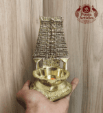 Buy Brass Thiruchendur Gopuram Vilakku 400g, 5.5" – Divine Brass Vilakku for Home Pooja